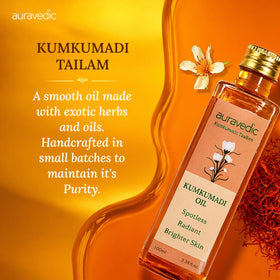 Auravedic dropper releasing oil demonstrating quick absorption and light texture
