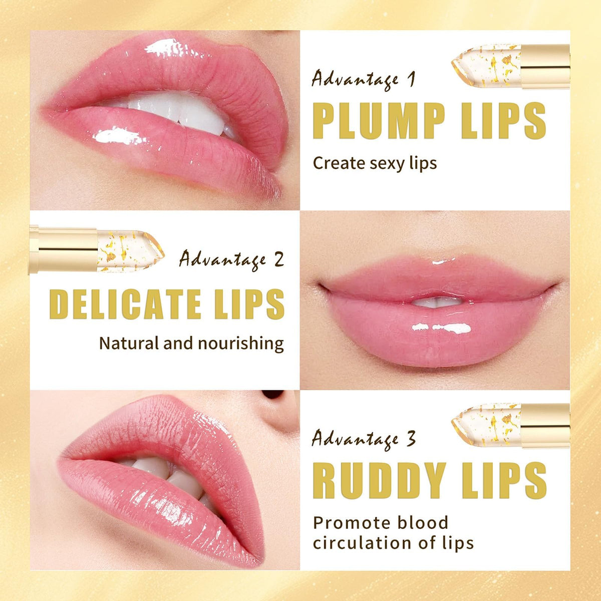 Aurelia Lipstick swatch on skin showing pH-adaptive color variation