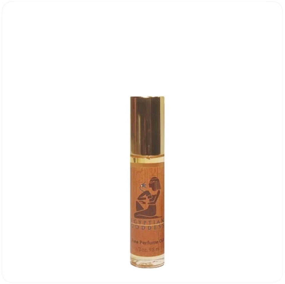 Auric Blends roll-on front packaging showing elegant bottle and travel-ready benefit