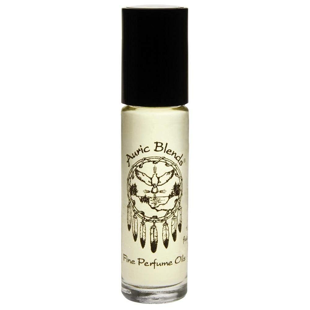 Auric Blends Love roll-on front view showing elegant label and travel-ready size