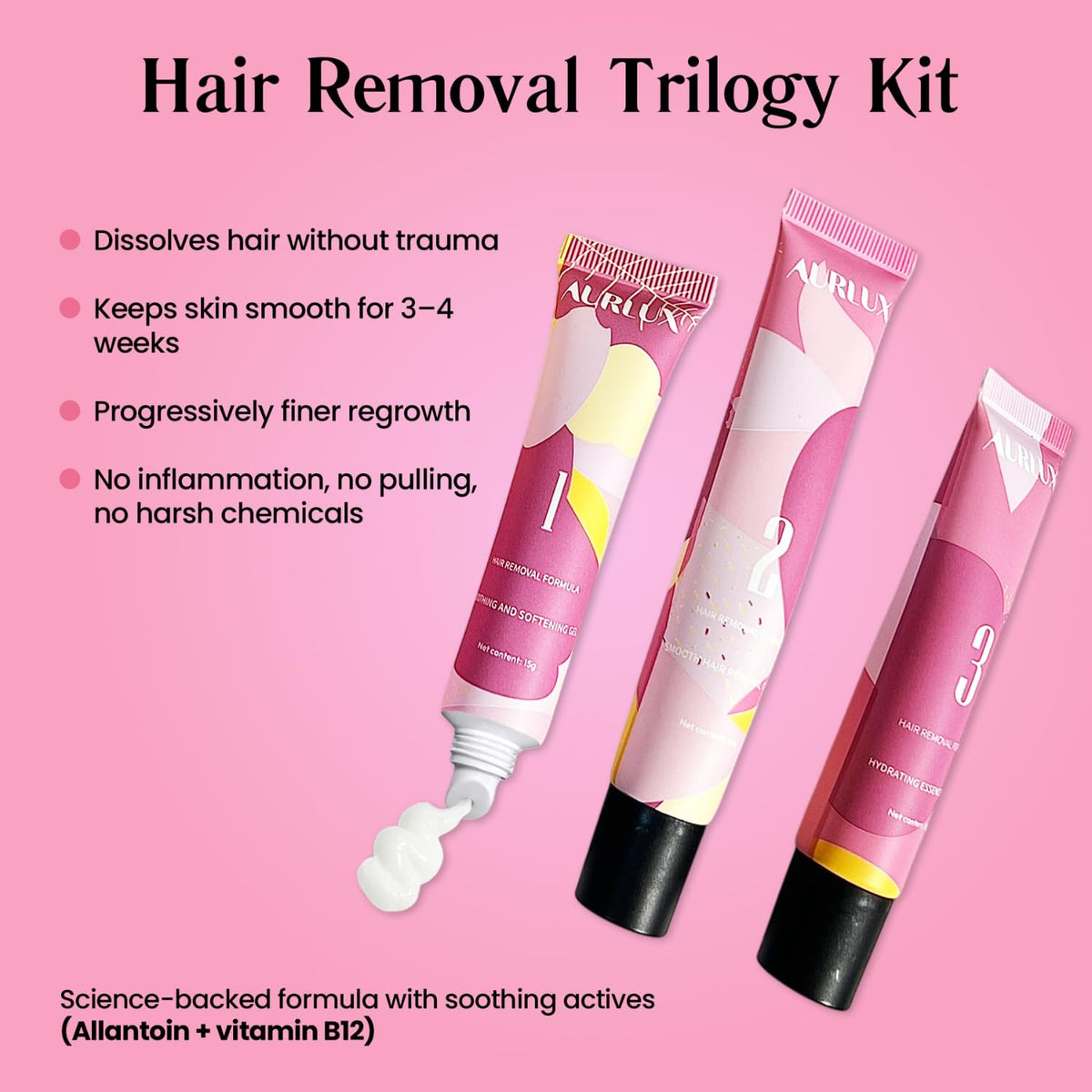 Aurlux Pre-Treatment Cleanser bottle for cleaner follicles and better results