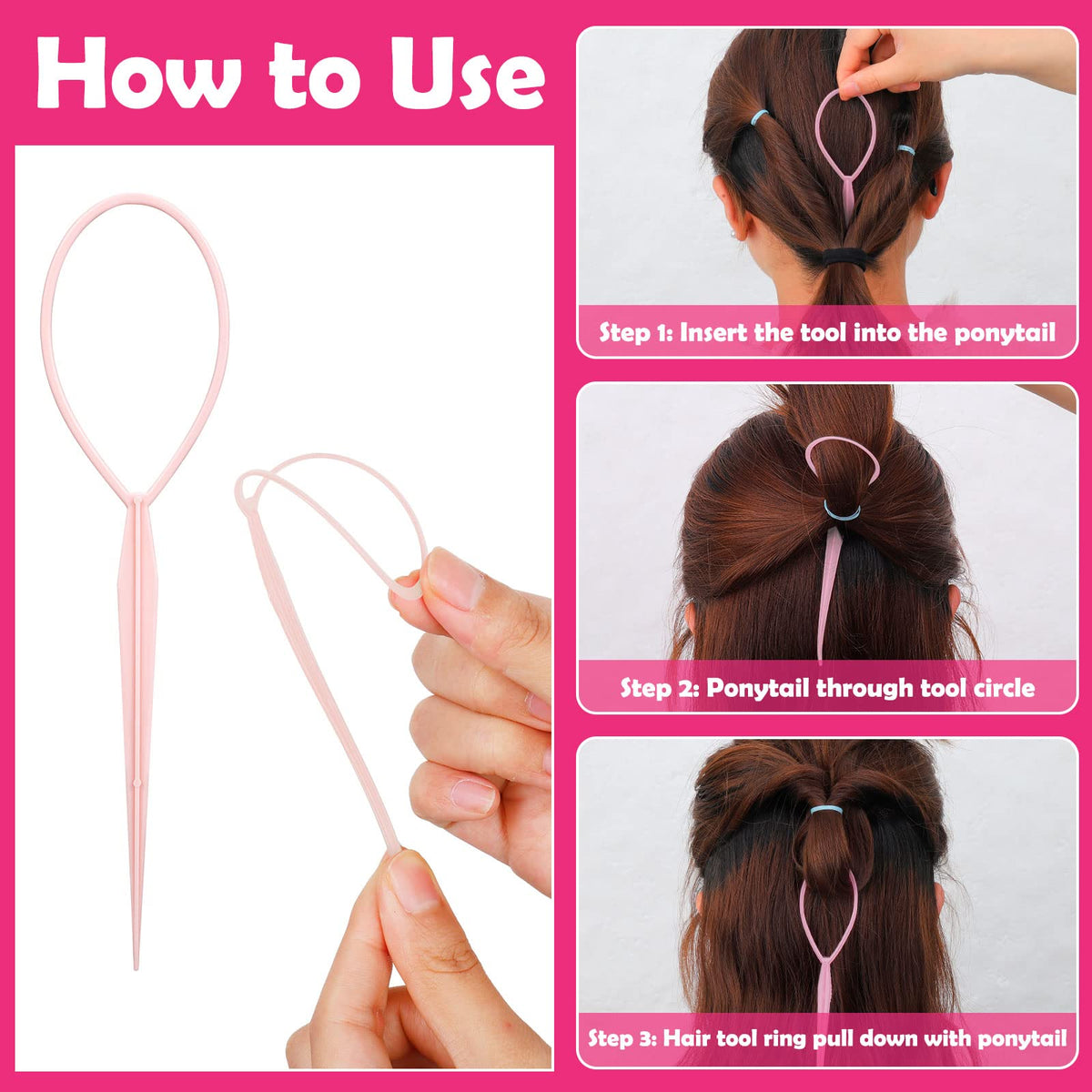 auroray bands in child ponytail demonstrating secure, low-profile hold