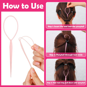 auroray bands in child ponytail demonstrating secure, low-profile hold