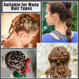 auroray bands used in a toddler ponytail for neat, low-damage hold