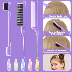 auroray bands in toddler's ponytail holding hair gently without tugging