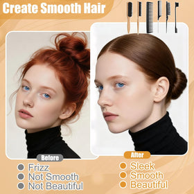 auroray close-up of boar bristles highlighting smooth finish benefit