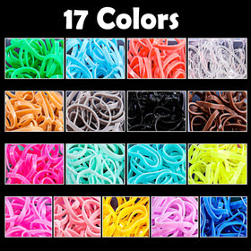 auroray color array closeup shows 17 shades for matching and accents