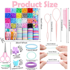 auroray colorful rubber elastic bands close-up, strong secure hold