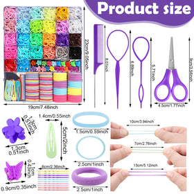 auroray colorful elastic bands close-up displaying variety and durable hold