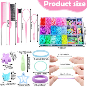 auroray colorful elastic bands spread to show variety and easy matching for outfits