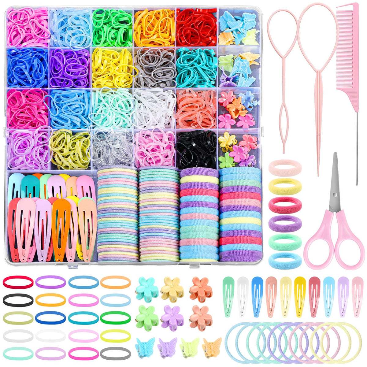 auroray organizer box open showing 1543-piece kit, keeps accessories tidy