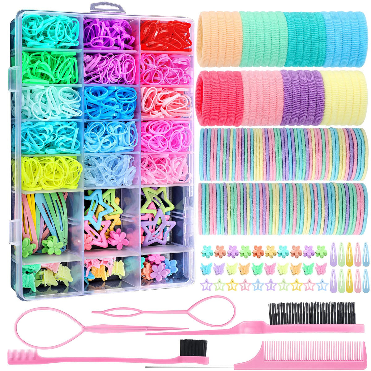 auroray front packaging showing full accessory collection and clear box for organized storage