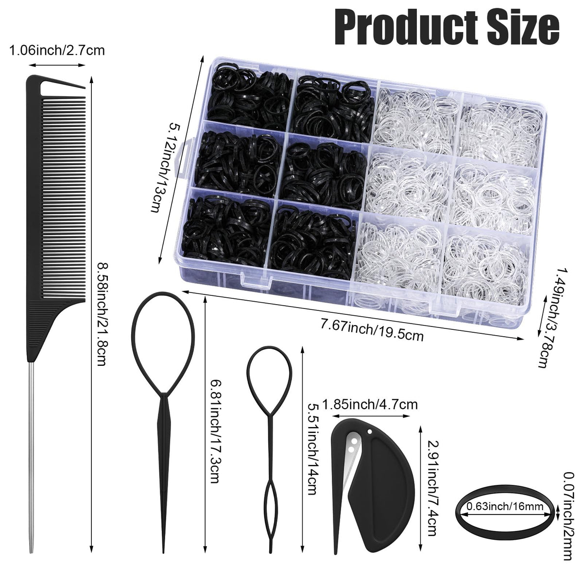 auroray open organizer box with labeled compartments for quick access