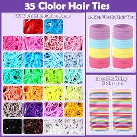 auroray seamless cotton hair ties detail gentle on baby hair and crease-free