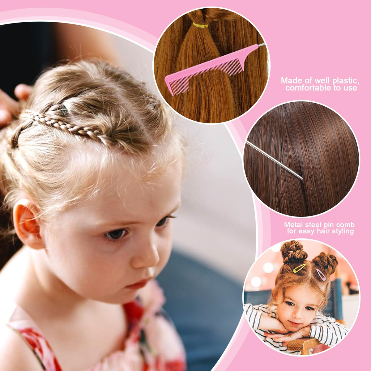 auroray styling tools set with tailing tools for faster ponytails