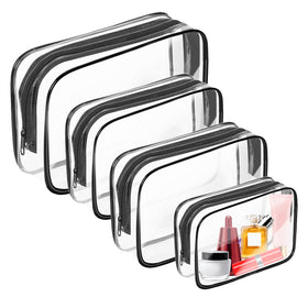 AURUZA front view of three clear pouches showing organized benefits