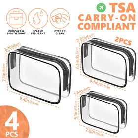 AURUZA large pouch open with bottles demonstrating travel capacity