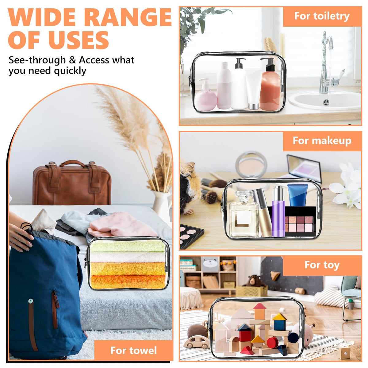 AURUZA pouch in hand showing scale and easy carry convenience
