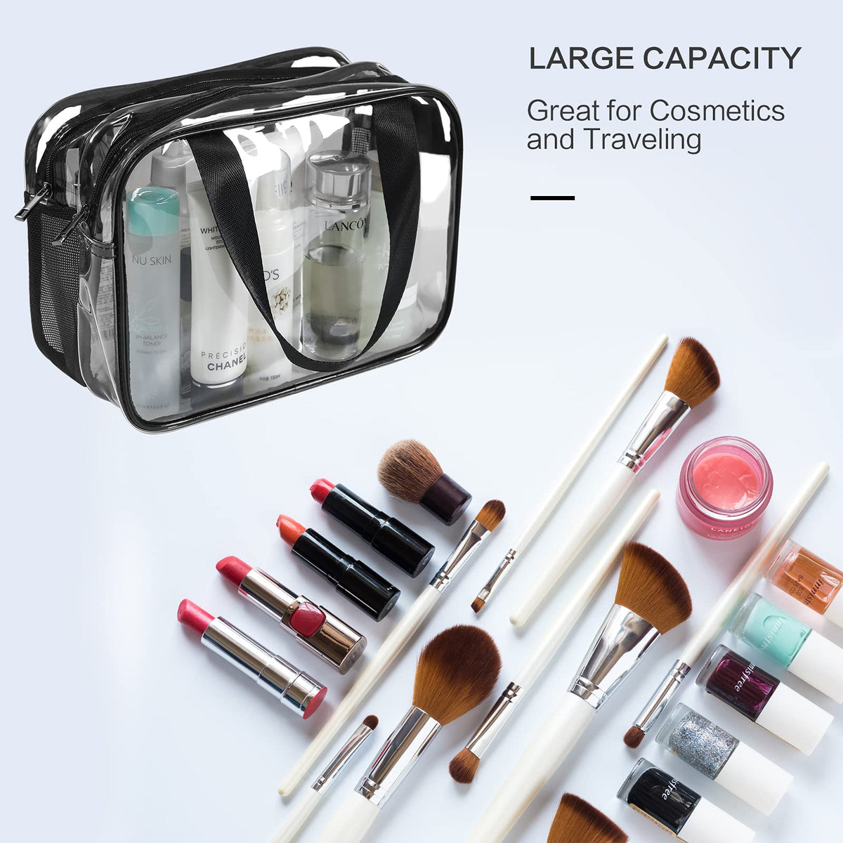 Auseibeely in use at airport security illustrating fast visual checks and easy packing