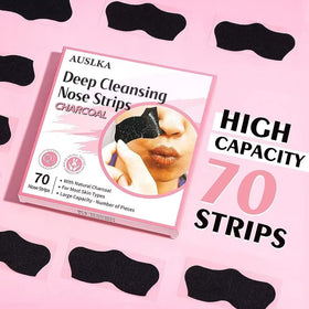 AUSLKA strip applied on nose in use demonstrating easy at-home treatment