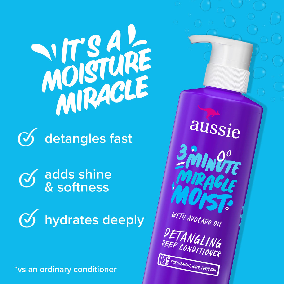 Aussie creamy conditioner texture close-up showing rich hydration and smoothness