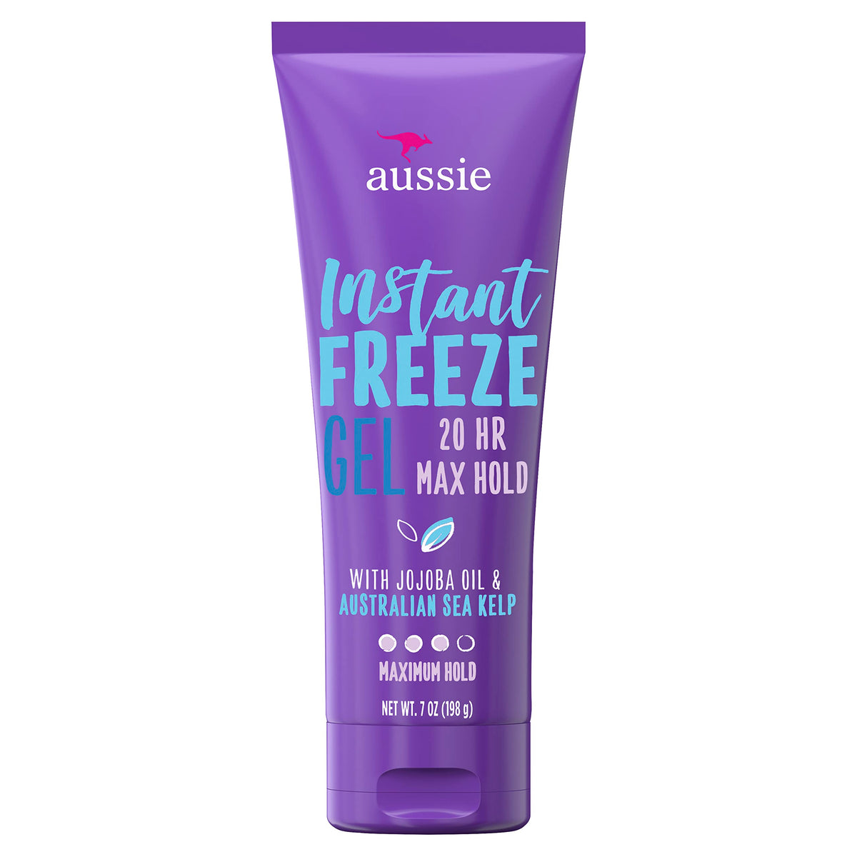 Aussie front packaging showing product and benefit of strong hold