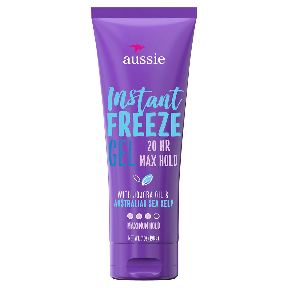 Aussie front packaging showing product and benefit of strong hold