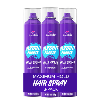 Aussie front packaging of Instant Freeze triple pack showing bold label and citrus scent
