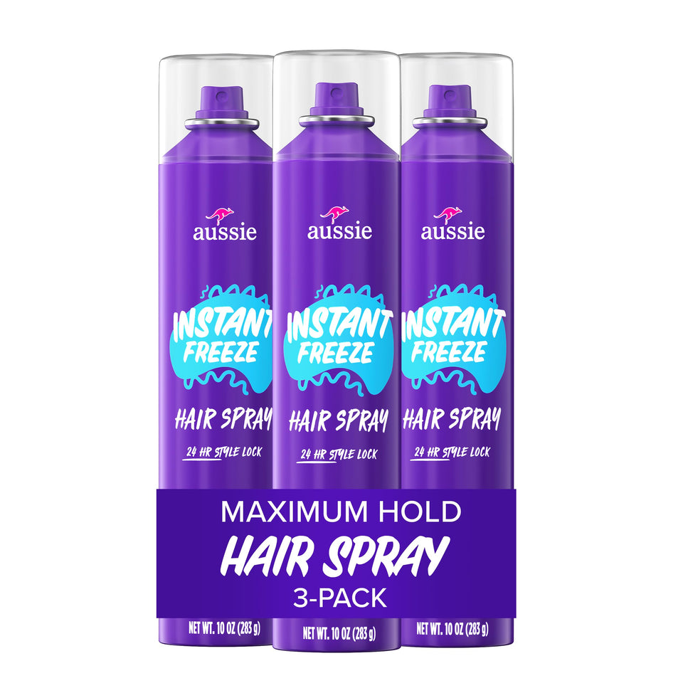 Aussie front packaging of Instant Freeze triple pack showing bold label and citrus scent