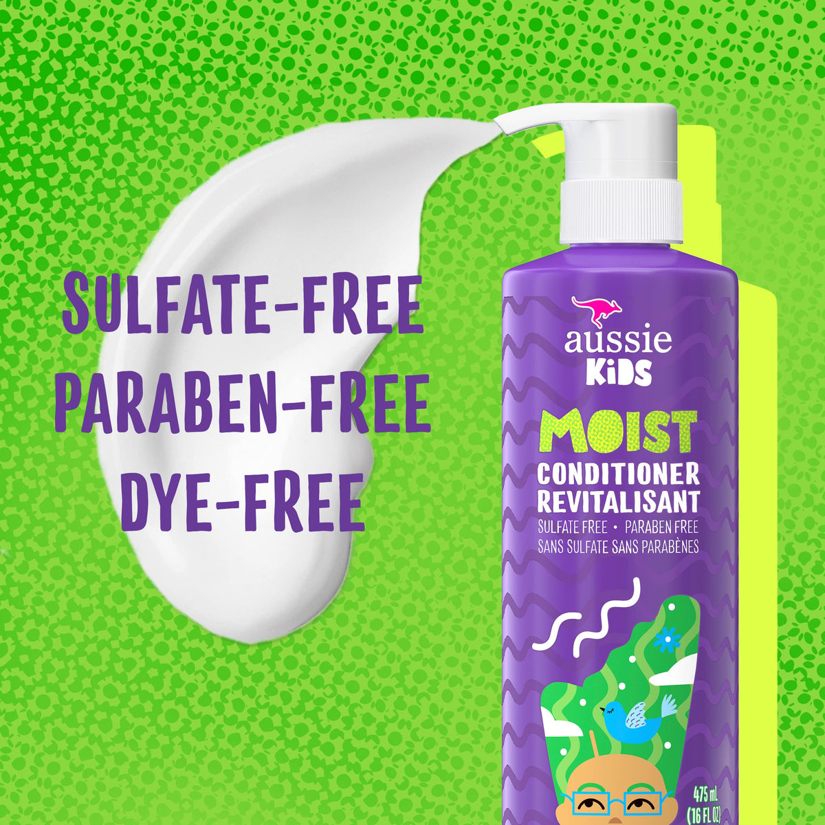 Aussie conditioner creamy texture highlighting slip for easier detangling