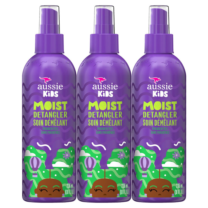Aussie bottle front packaging showing triple pack and bright labels, easy identification benefit