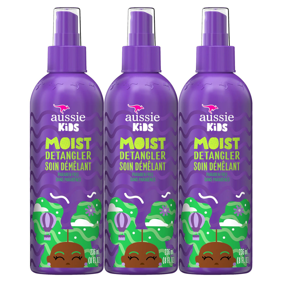 Aussie bottle front packaging showing triple pack and bright labels, easy identification benefit