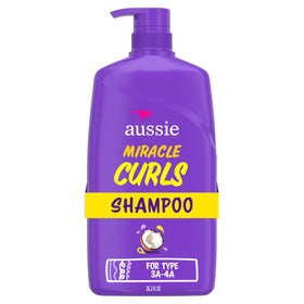 Aussie bottle front packaging showing product and curl benefit