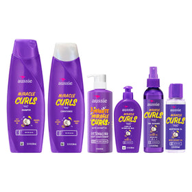 Aussie lifestyle photo of woman with defined curls after using the set, showing softness