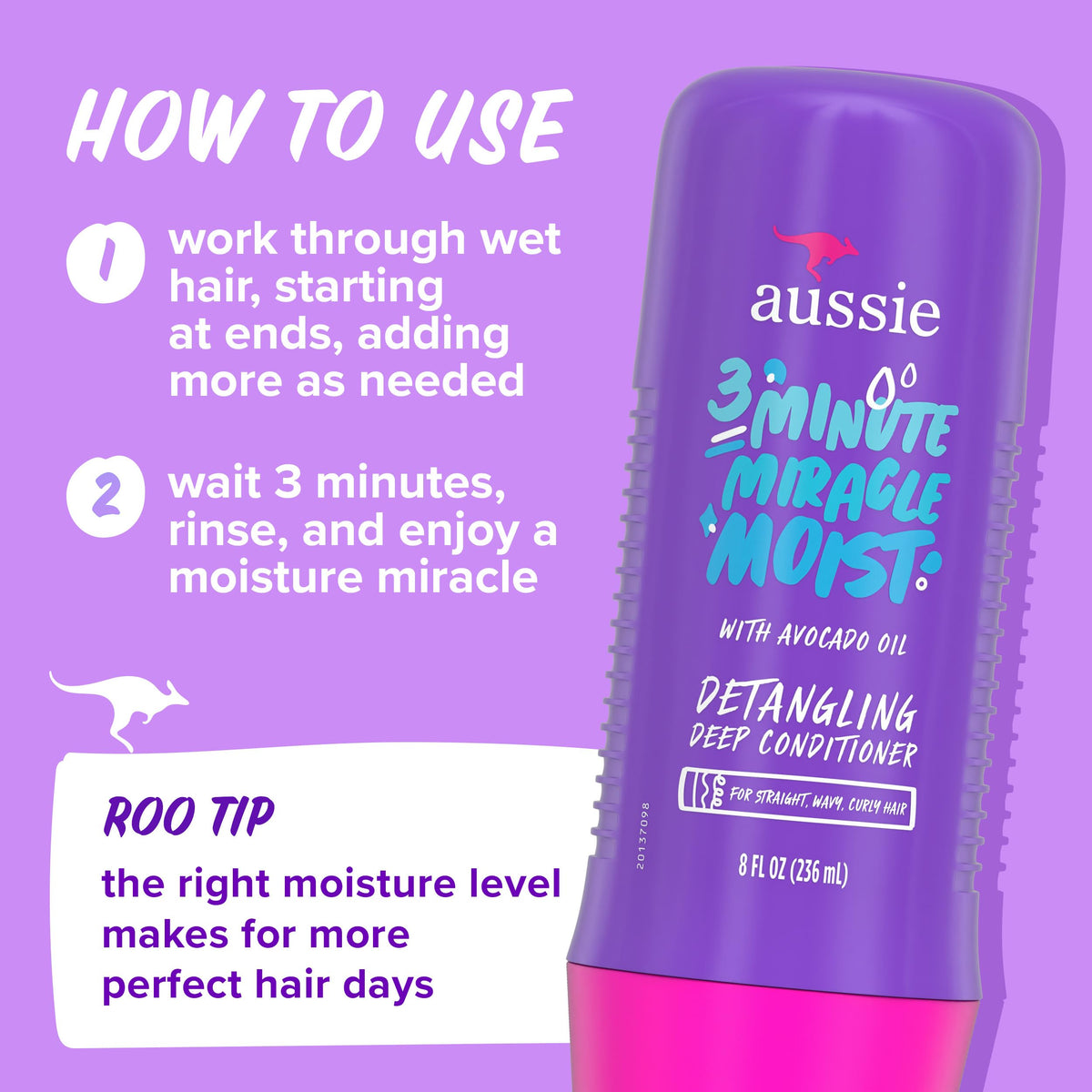 Aussie creamy treatment texture closeup for fast absorbing moisture