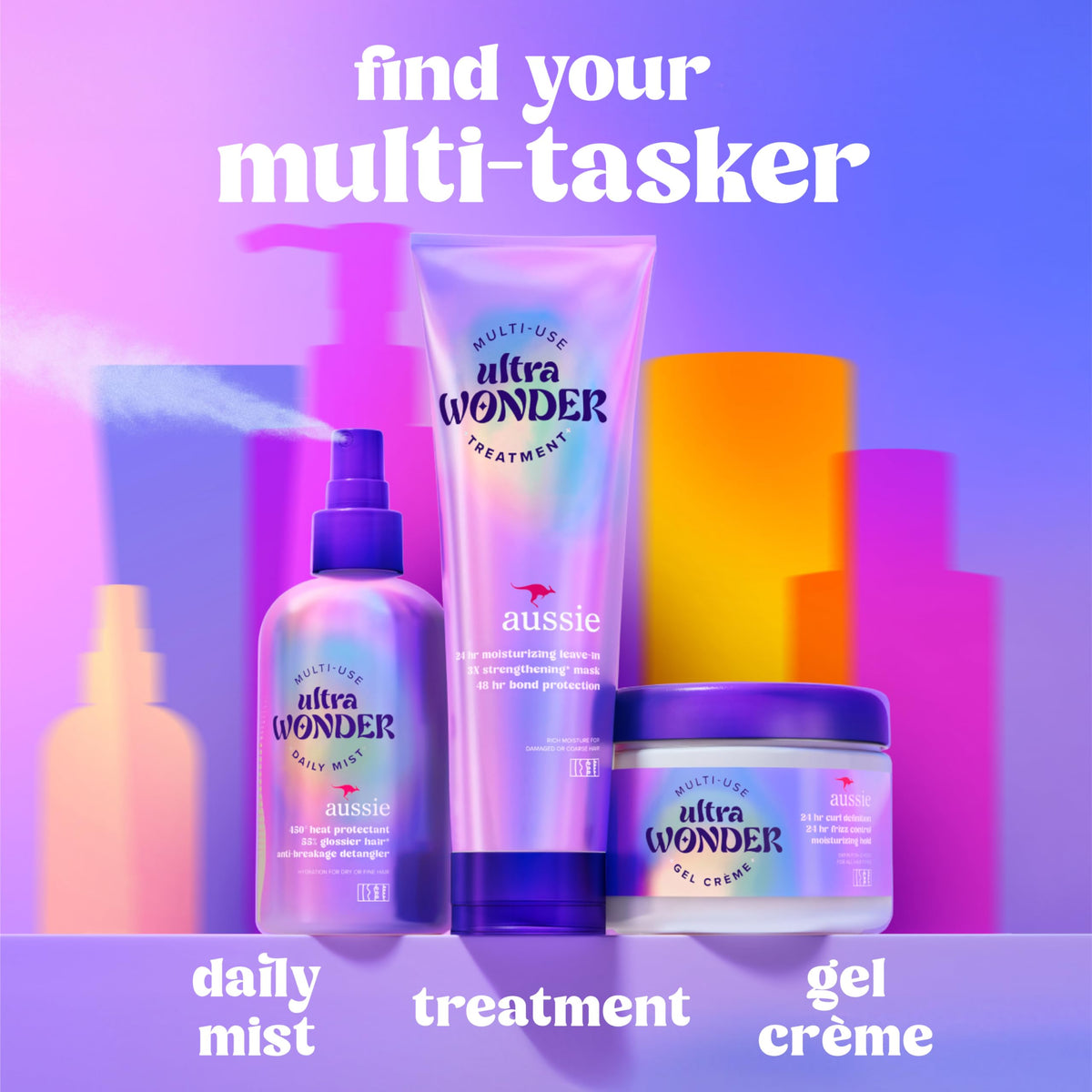 Aussie on curly hair after use, enhances curl definition and reduces frizz