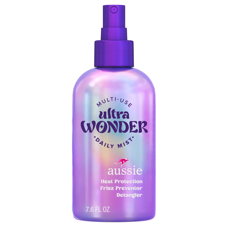 Aussie front bottle showing product packaging and quick-use benefit