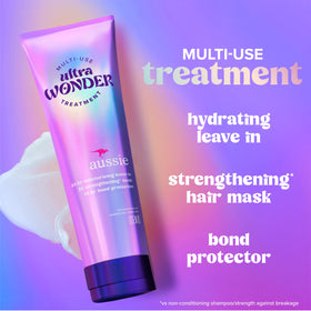 Aussie open cap revealing creamy formula texture, indicates easy dispensing