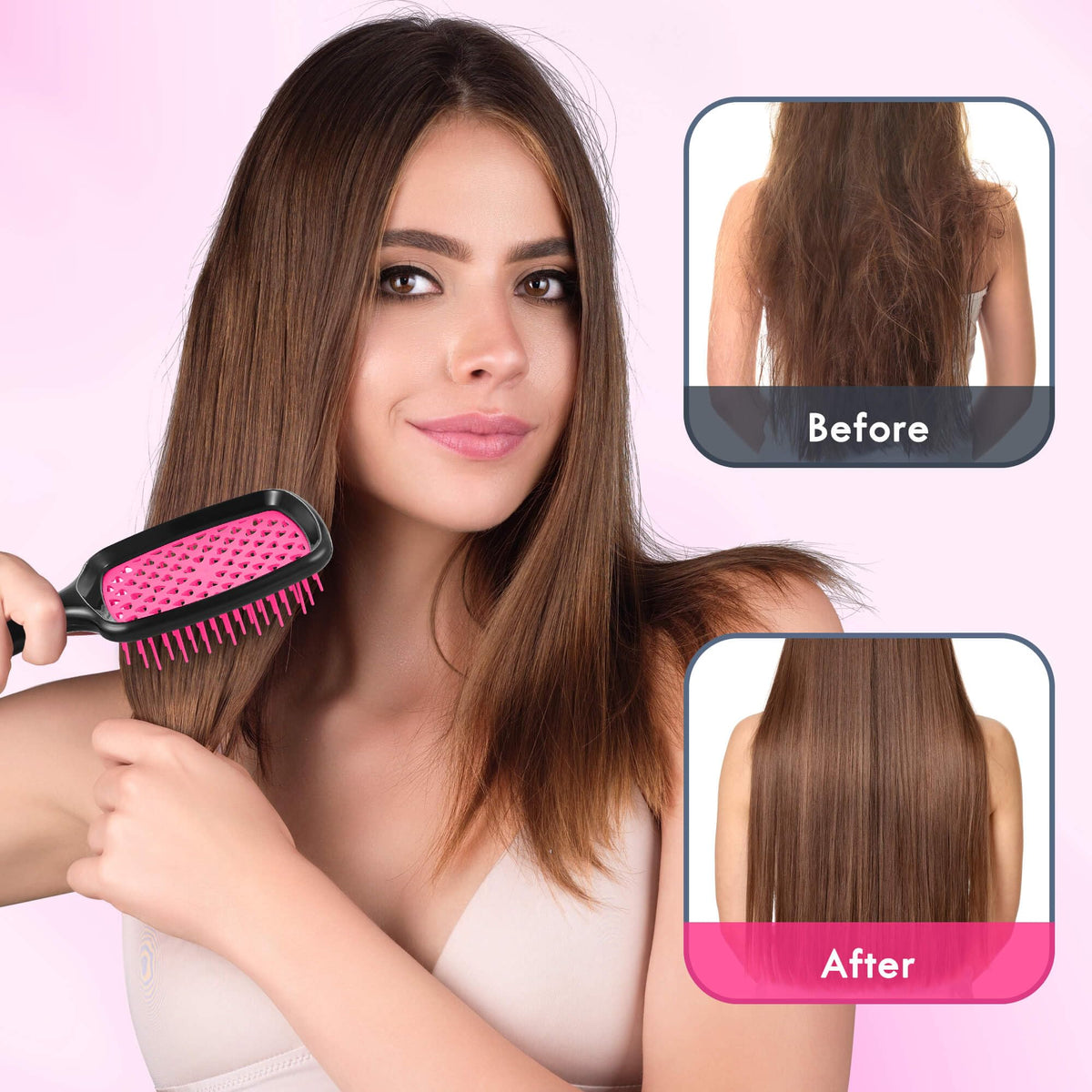 Aussumy ergonomic handle shown in hand for comfortable, non-slip brushing control