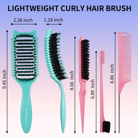 Aussumy vented wide-tooth brush body speeding airflow and reducing drying time