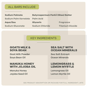 Australian Botanical label and ingredient list showing transparent sourcing details