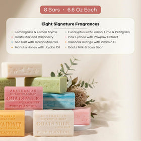 Australian Botanical Soap goat milk bar close-up showing creamy texture and soothing feel