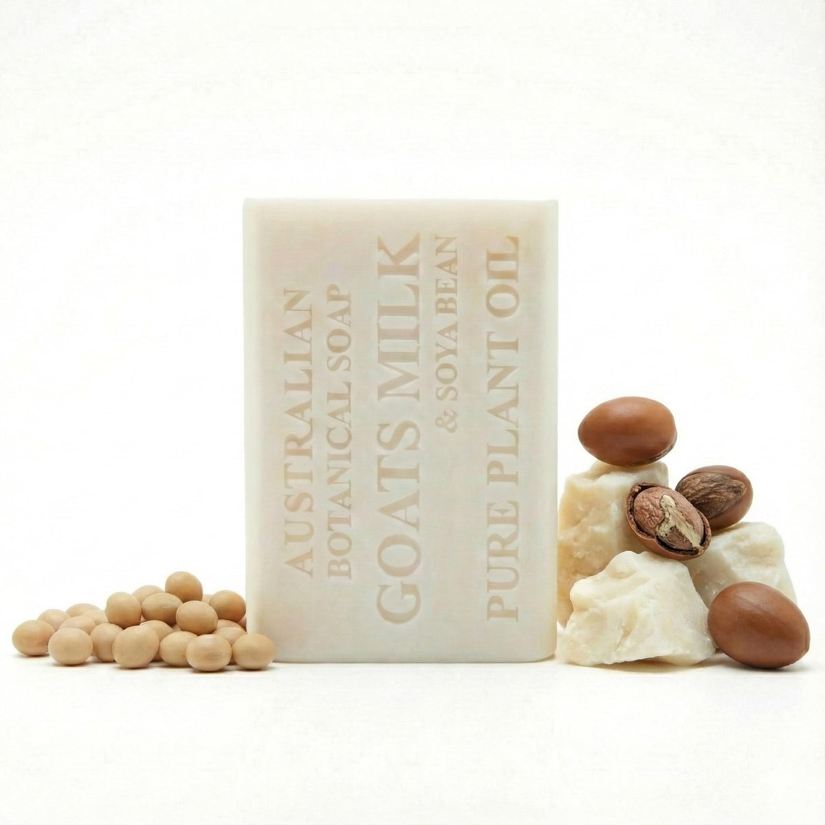 Australian Botanical Soap front packaging showing clean design and benefit of gentle cleanse