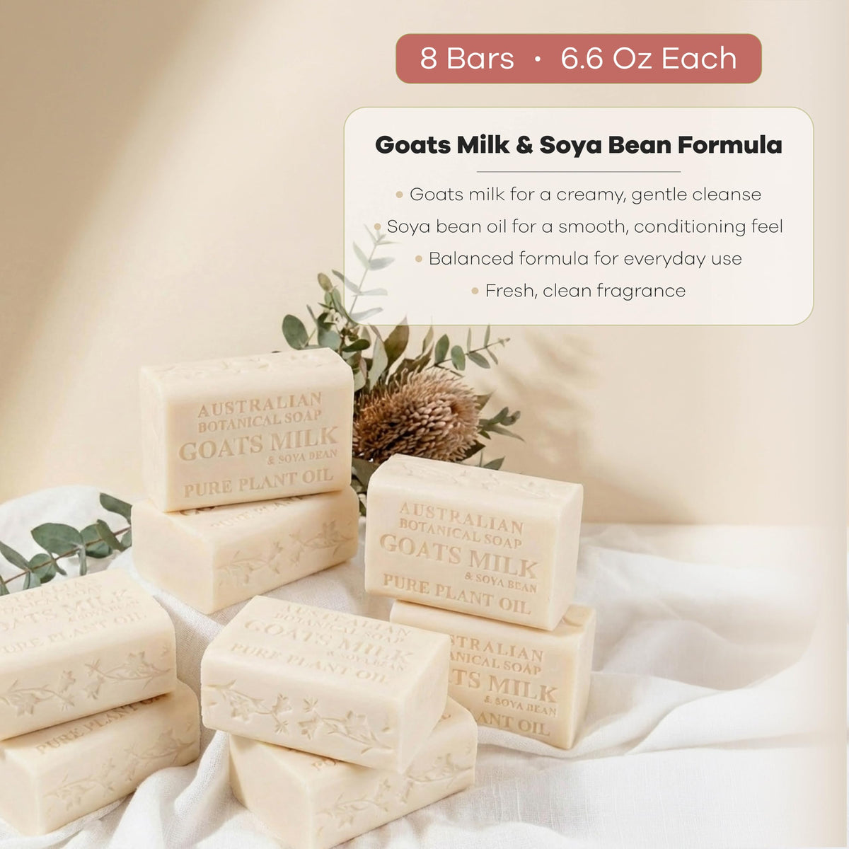 Australian Botanical Soap lather on hand demonstrating rich creamy foam