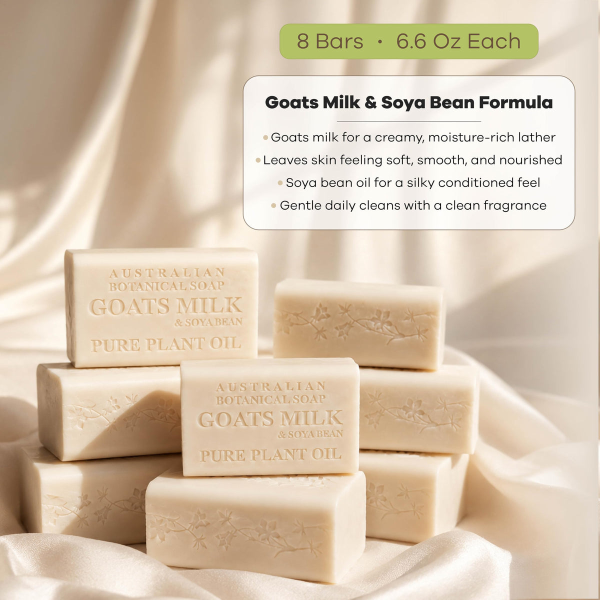 Australian Botanical Soap rich creamy lather in hand for effective cleansing