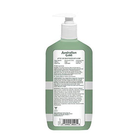 Australian Gold label close-up highlighting ingredients and claims