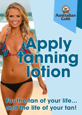 Australian Gold application on arm showing even spread and instant color payoff