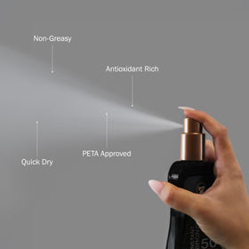 Australian Gold pump nozzle close-up for controlled, mess-free application