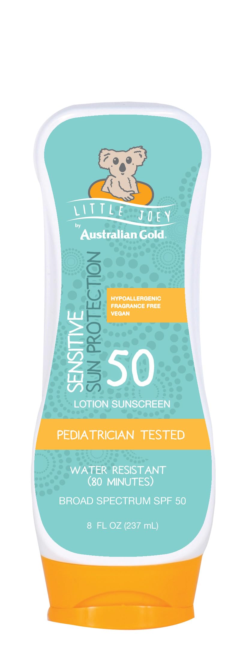 Australian Gold Little Joey front packaging showing SPF 50 protection