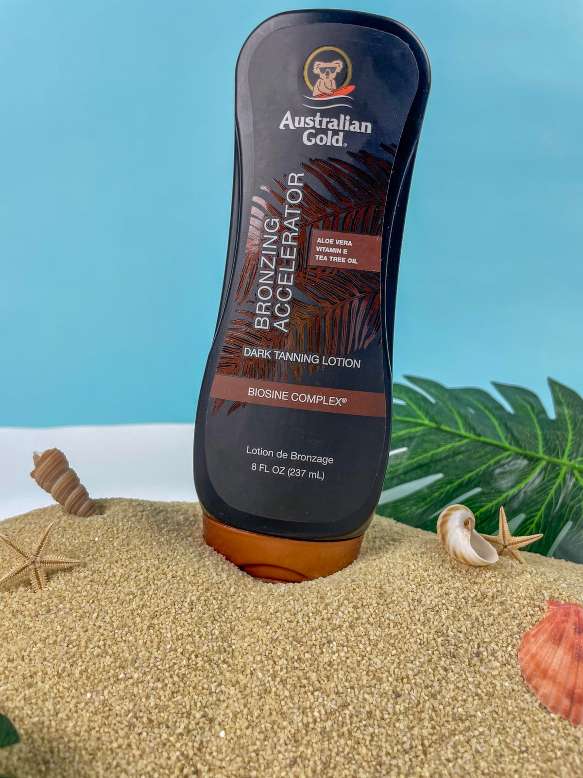 Australian Gold lotion texture close-up showing smooth hydrating finish